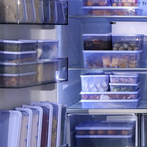밀폐용기 데일리 10종 - [국내생산] 데일리블룸 냉동 밀폐용기 냉장고 정리 보관 모듈러 전자렌지 반찬통 냉동밥 소분 용기, 옐로우, 딥 3호(3400ml), 단품, 1개
