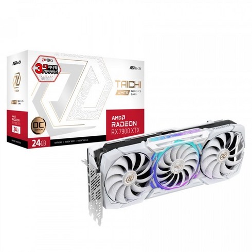 7900xtx - ASRock 라데온 RX 7900 XTX Taichi White OC D6 24GB 디앤디컴