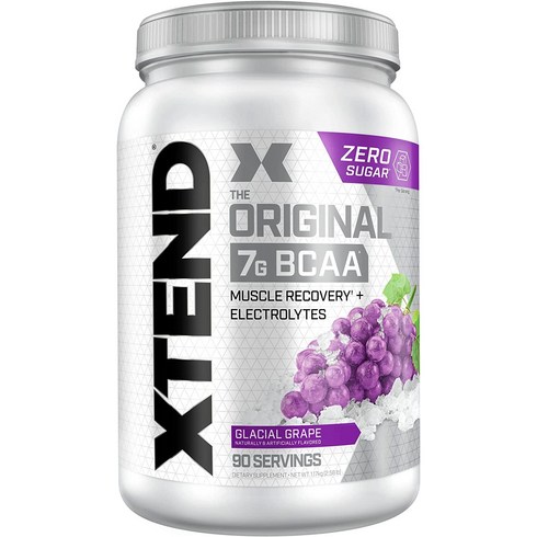 엑스텐드bcaa - Scivation 싸이베이션 엑스텐드 오리지널 BCAA 글레이셜 그레이프 90서빙 1.3kg, 1.12kg, 1개