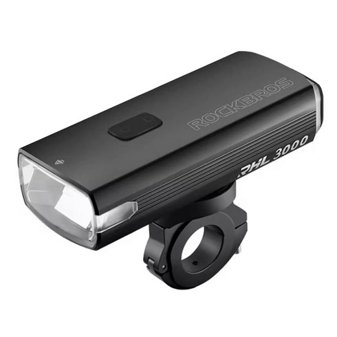 락브로스 자전거 라이트 RHL3000, 1개, 블랙