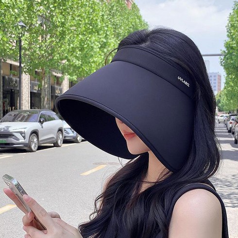 [사은품증정] 여성 썬캡 와이드 선캡 여름모자 햇빛가리개 챙 모자