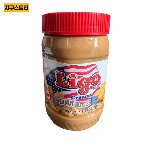 땅콩잼 - 리고 땅콩 버터, 462g, 1개