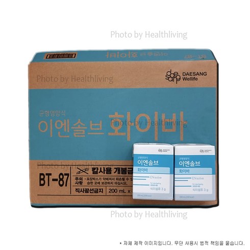 대상웰라이프 이엔솔브 화이바 200ml x 30팩 환자영양식 식사대용 경관식, 30개