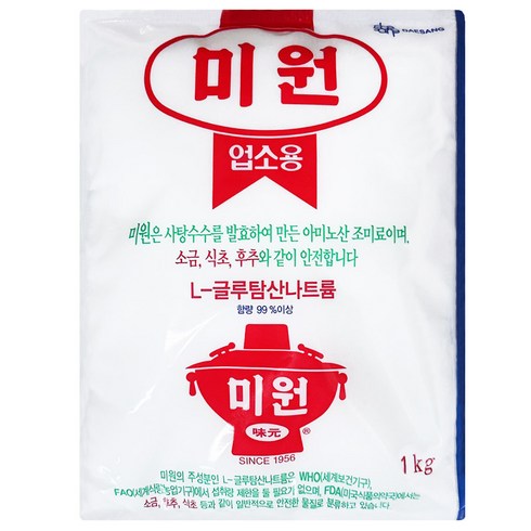 미원3kg - 대상 청정원 미원 업소용, 2kg, 3개