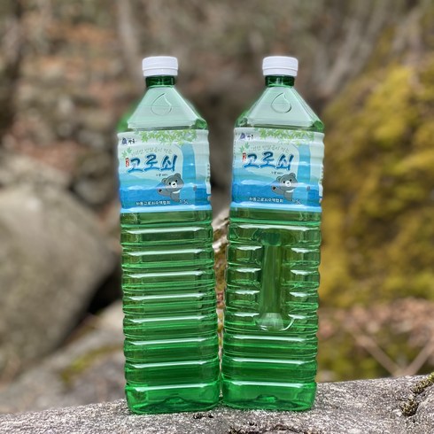 하동홍가네농부 하동 지리산 고로쇠 1.5리터 4.5리터 30년이상 직접채취 직접판매 고로쇠수액 고로쇠물, 6개, 1.5L