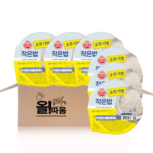 오뚜기 맛있는 작은밥, 130g, 6개