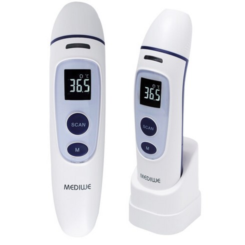 써모맘체온계 - 메디위귀 이마 겸용 비접촉 체온계 GNC-350 블루투스연동 써모메이트, 없음, 1개