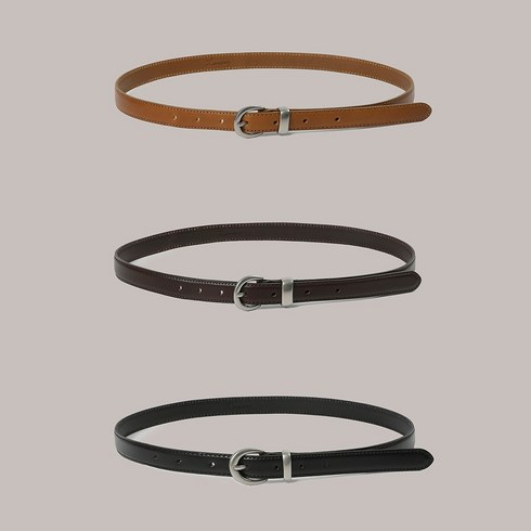 [LAMINEZ] 라미네즈 Round shape Sliver Belt - 3 color