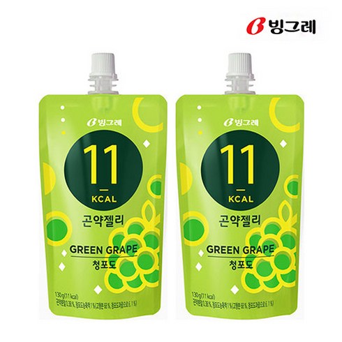 빙그레 곤약젤리 청포도, 130g, 30개