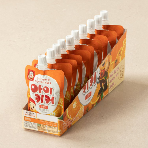 정관장 아이키커 어린이 홍삼 과즙음료 오렌지맛, 10입, 100ml, 10개
