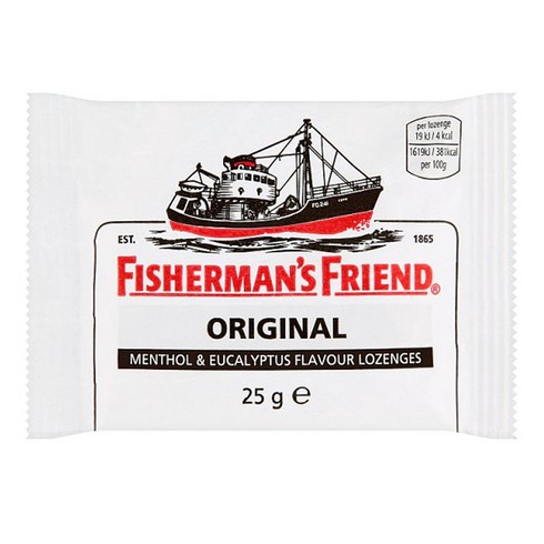 영국 직배송 피셔맨프렌즈 박하사탕 오리지널 25g 24팩 Fishermans Friend Original Menthol & Eucalyptus