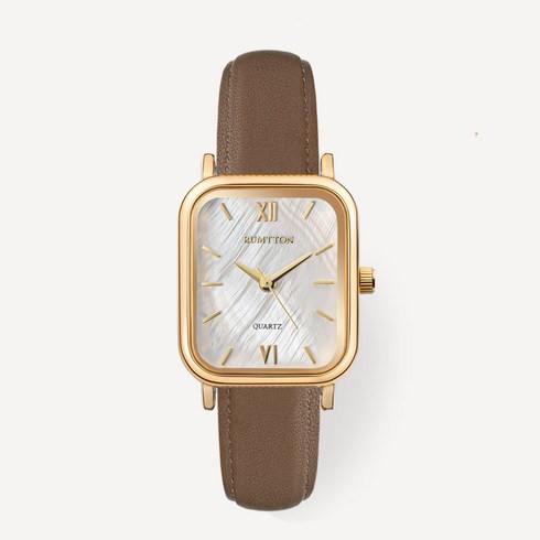 럼튼시계 - 럼튼 하버 여성 자개 다이얼 가죽밴드 손목 시계