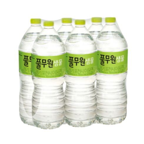 핫템 풀무원샘물 2L 6병