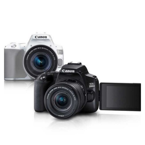 캐논정품 200Dll DSLR+18-55mm IS STM KIT+고배속메모리카드+EOS카메라전용가방+보호필름 3종패키지 캐논카메라, 64GB, 200Dll흰색