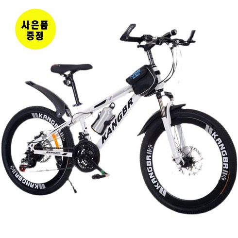 2023년 가성비 최고 도그마자전거 - 쇼핑타임 해외직구 청소년용 26인치 24단 산악 MTB 팻바이크 서스펜션(국내착불배송&사은품 증정), 24인치, 21단, 화이트블루