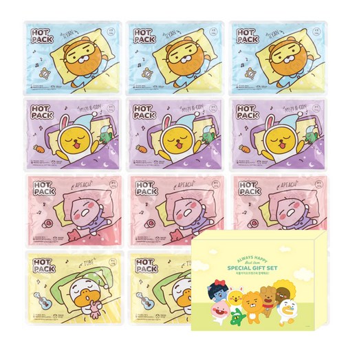 2023년 가성비 최고 라이언&춘식이 나눠쓰는손난로보배 - 카카오프렌즈 핫팩 카카오핫팩박스세트, 1개