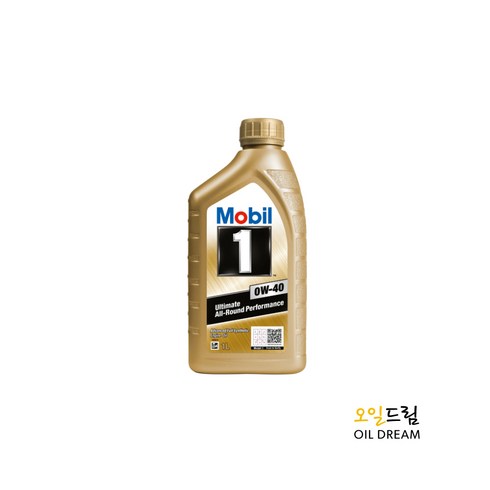 모빌원 골드 0W40 1리터, 1개, 1l