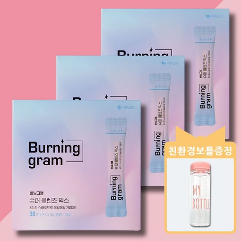 2023년 가성비 최고 스프로팅 - 버닝그램 슈퍼 클렌즈 믹스, 90g, 3박스