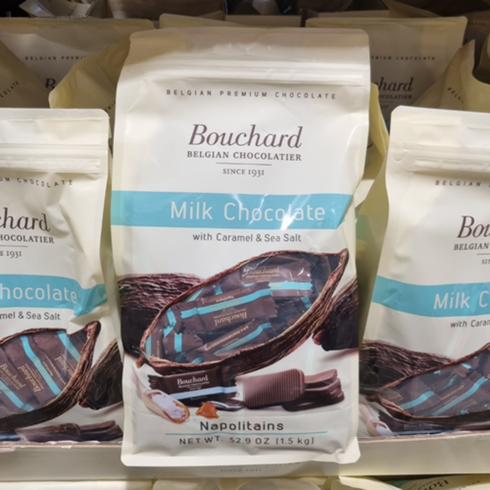 빠른 배송 BOUCHARD 부샤드 밀크 초코 위드 카라멜 씨솔트 나폴리테인 초콜릿 1.5kg 코스트코 (기프티콘 증정), 1개