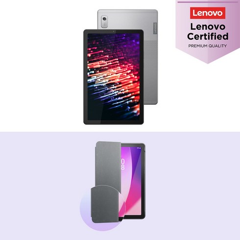 [Lenovo][Lenovo Certified] IT_레노버 Tab M9 WiFi 64GB 골드패키지 (본품+폴리오케이스) 재고보유