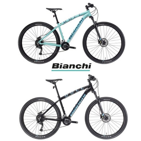 비앙키 MTB 자전거 27.5인치 듀엘 Alivio 2x9단, 17, DB 블랙블루유광