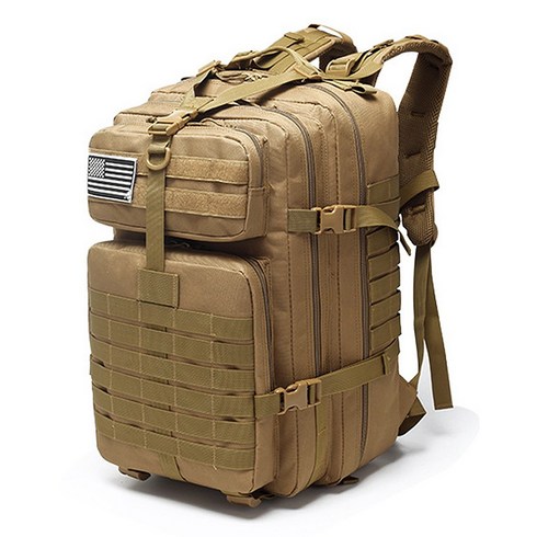 전술가방 - 로지 대용량 밀리터리 군인가방 등산 캠핑백팩, 베이지