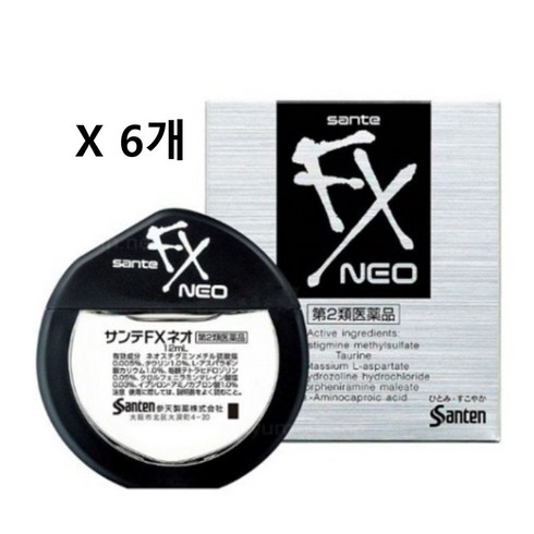 [Sante] FX 12ml x6 일본 상쾌한 눈관리 일본 직구 6개