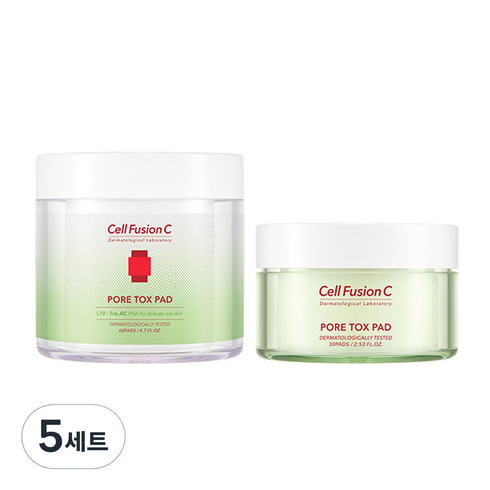셀퓨전씨 트리악 모공 톡스 패드 60p + 30p 세트 5세트
