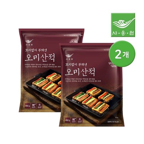 사옹원 튀김공방 모듬튀김 부침명장 모듬전 (2개 택1) / 김치전 땡초부추전 동태전 오미산적 고기완자, 2개, 450g