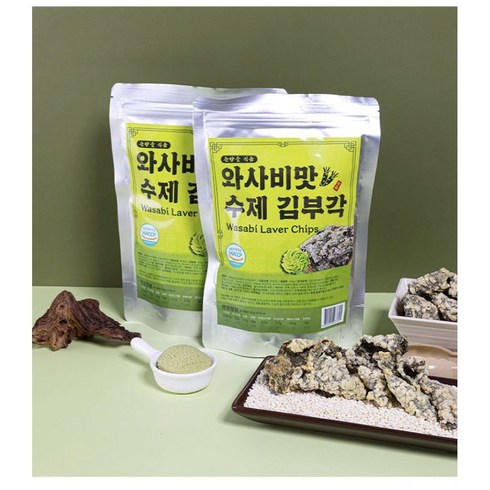 춘향골 전통 수제김부각 와사비맛, 5팩, 50g