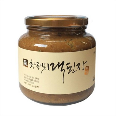 황금빛맥된장 - [전통식품] 한국맥꾸룸 전통 황금빛 맥된장500g 시골 재래식 한식 집 된장, 1개, 500g