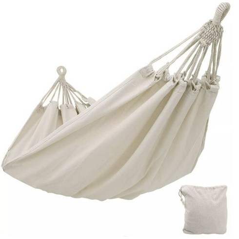 2023년 가성비 최고 해먹 - 순면 해먹 2인용 대형 폭150cm x 길이195cm