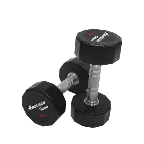 [동화스포츠] 아메리칸12각덤벨 3~50kg 헬스장덤벨 고무덤벨 낱개판매, 42.5kg 1개, 1개