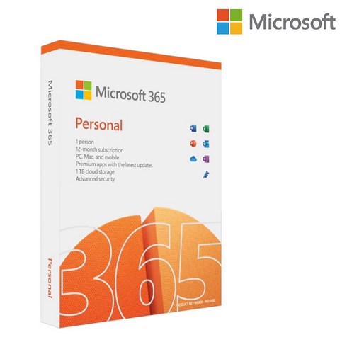 MS 오피스365 퍼스널 Microsoft 365 Personal PKC 1년 사용, 오피스365 퍼스널 PKC