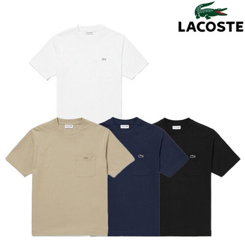 라코스테 LACOSTE 클락 포켓 반팔티 TH5807 클래식핏 4종 택1