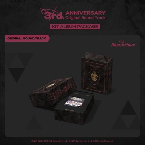 블루아카이브bd - 블루 아카이브 3주년 기념 OST KIT 앨범 패키지 (BLUE ARCHIVE 3rd ANNIVERSARY OST - KIT ALBUM PACKAGE) : ...