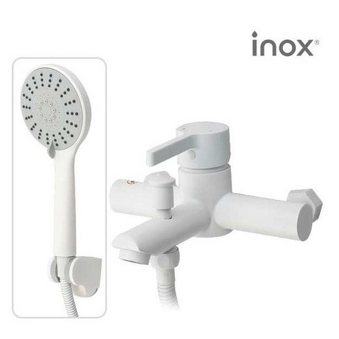 [INOX]아이녹스 무광스텐 샤워욕조수전 JT-A600(WH) 화이트, 1개