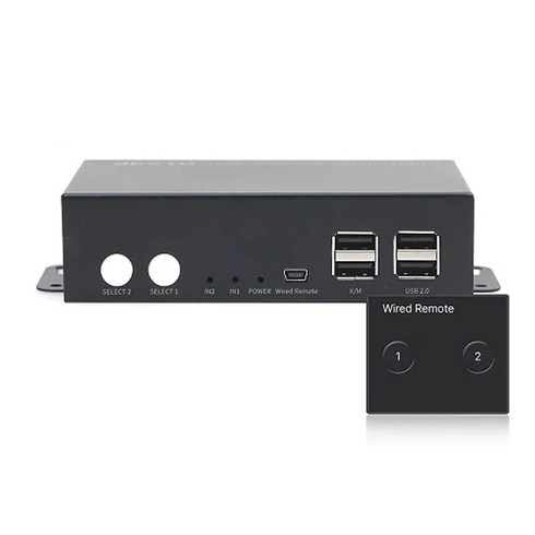 이지넷유비쿼터스 NEXTU NEXT-7902KVM-DUALKP 2:1 HDMI KVM 스위치, 1