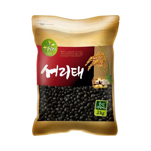 검은콩 - 현대농산 국산 서리태 2kg 속청, 1개