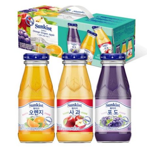 .썬키스트 오포사 180ml x 36병 / 병음료 주스 선물세트., 36개