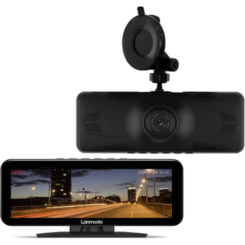 Lanmodo Vast Pro Dash Cam 1080P 전면 + 후면 카메라, 전면 카메라