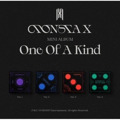 몬스타엑스 (MONSTA X) Mini Album - ONE OF A KIND (Ver.1/ Ver.2/ Ver.3/ Ver.4) 랜덤발송