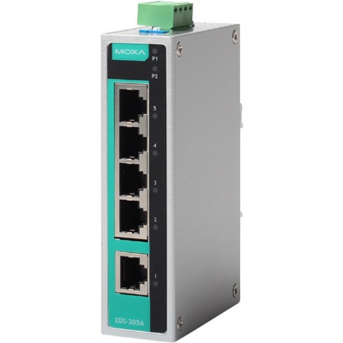 MOXA EDS-205A 산업용 5포트 스위칭 허브, 선택없음