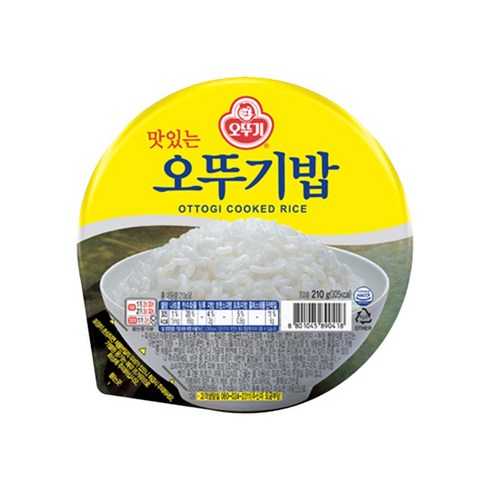 특가 - 오뚜기 맛있는 오뚜기밥, 210g, 12개