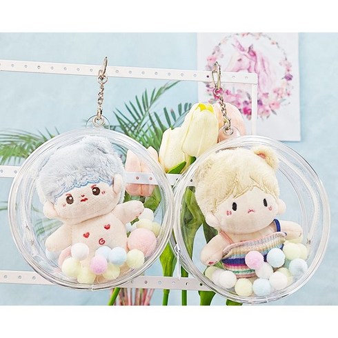 2023년 가성비 최고 10cm인형옷 - 10cm 무속성 솜깅이 인형 보관 원형 파우치