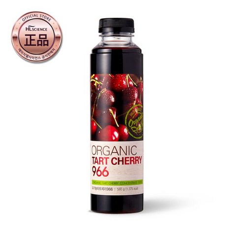 2023년 가성비 최고 유기농 타트체리966 - (주)에이치엘사이언스 [NFC착즙]터키산 유기농 타트체리 농축액 966 1병, 상세 설명 참조, 단일옵션