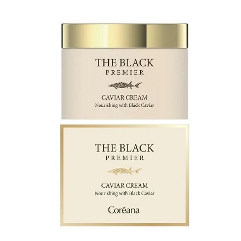 [코리아나] 더 블랙 캐비어 대용량 탄력크림 1+1+1, 단일옵션