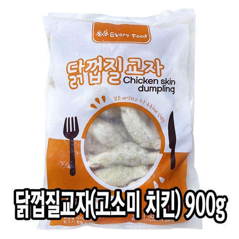 다인 닭껍질 교자 900g 닭껍질만두 닭껍질말이 튀김 [4930-0]닭껍질 교자900g, 1개