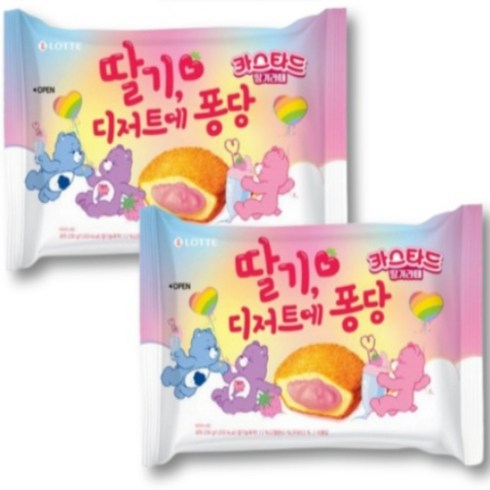 시즌상품 - 롯데 카스타드 딸기라떼 10p 봄 시즌상품 한정판, 230g, 2개