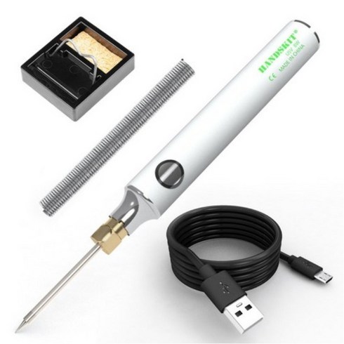 인두기 - Bellatrix 3단계 온도조절형 USB 인두기 휴대형 납땜기 세트, 1세트, 1개